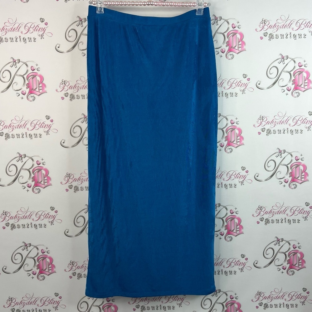 Forever 21 skirt maxi long brand new with tags royal Vibrant Blue Maxi Skirt